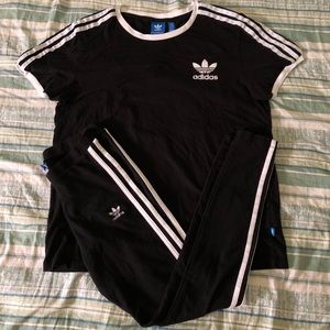 Adidas leggings and t-shirt set